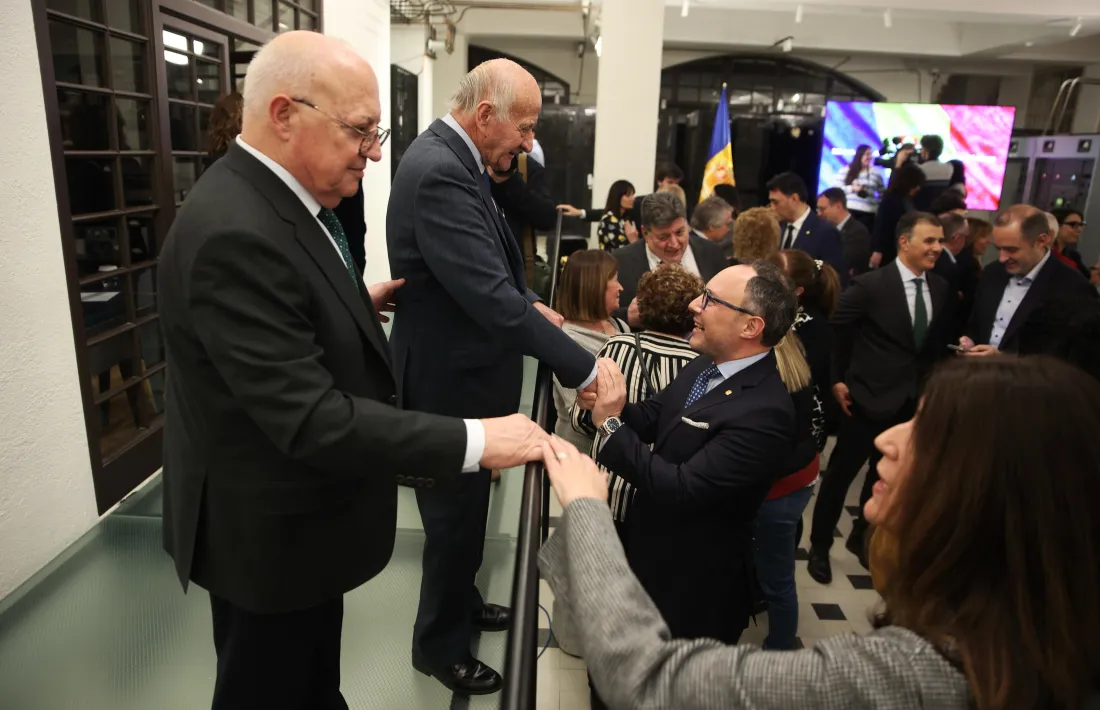 El cap de Govern, Xavier Espot, saluda els presents a l’acte.