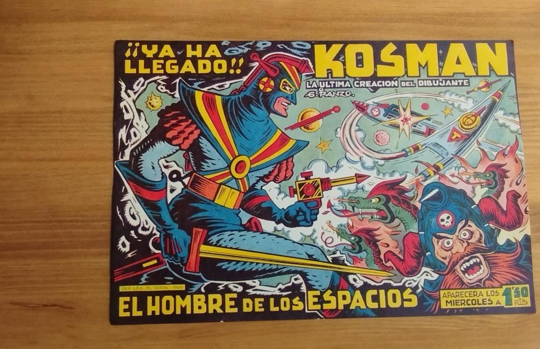 Cartell que anunciava la pròxima aparició de ‘El hombre de los espacios’