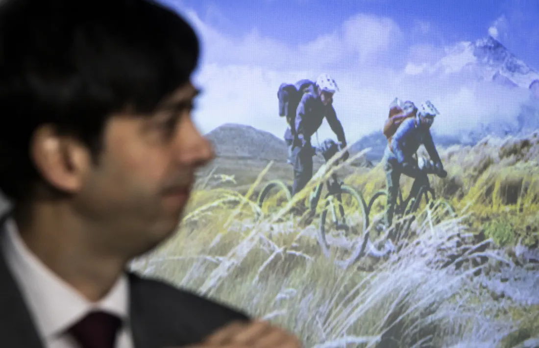 El cònsol de la capital, Sergi González, en la presentació de Tous ens elle.