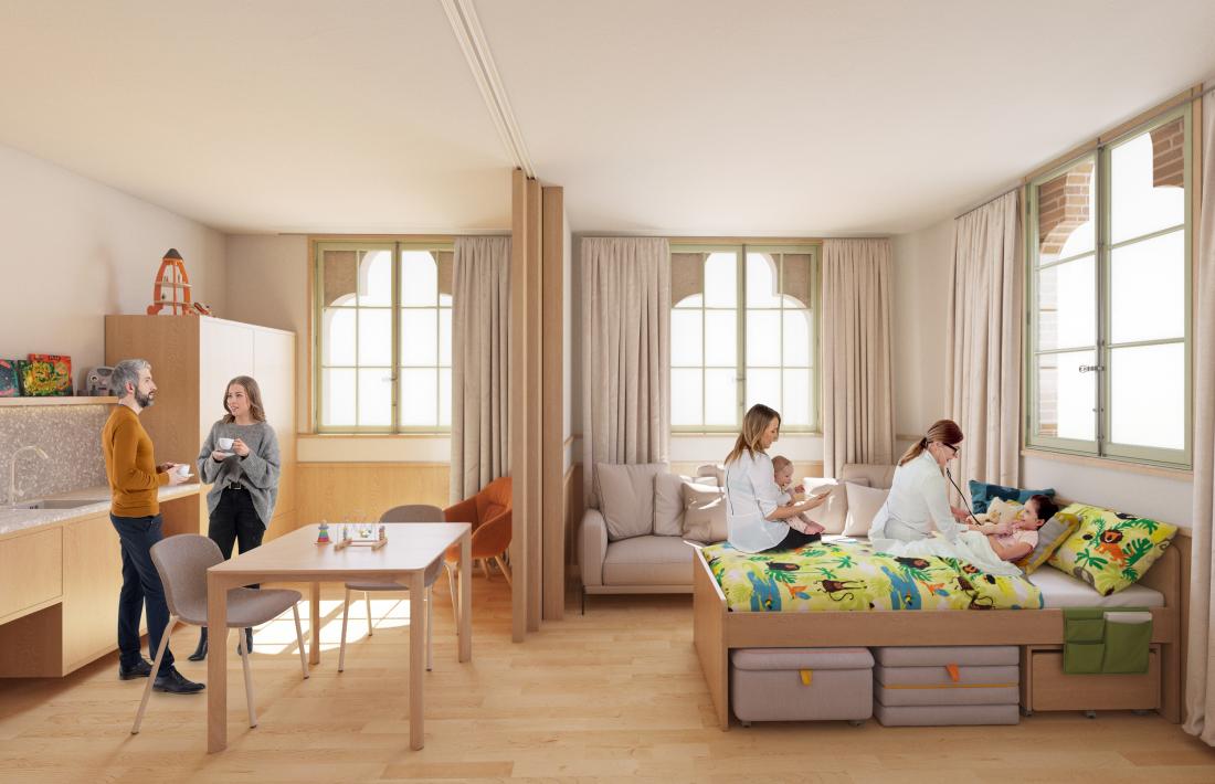 Així seran els apartaments del nou centre. També hi haurà zona d’aigües, sala de jocs i espais comuns.