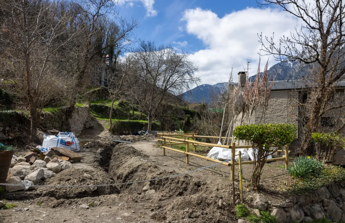 La parcel·la que està adequant el Comú d'Escaldes-Engordany.