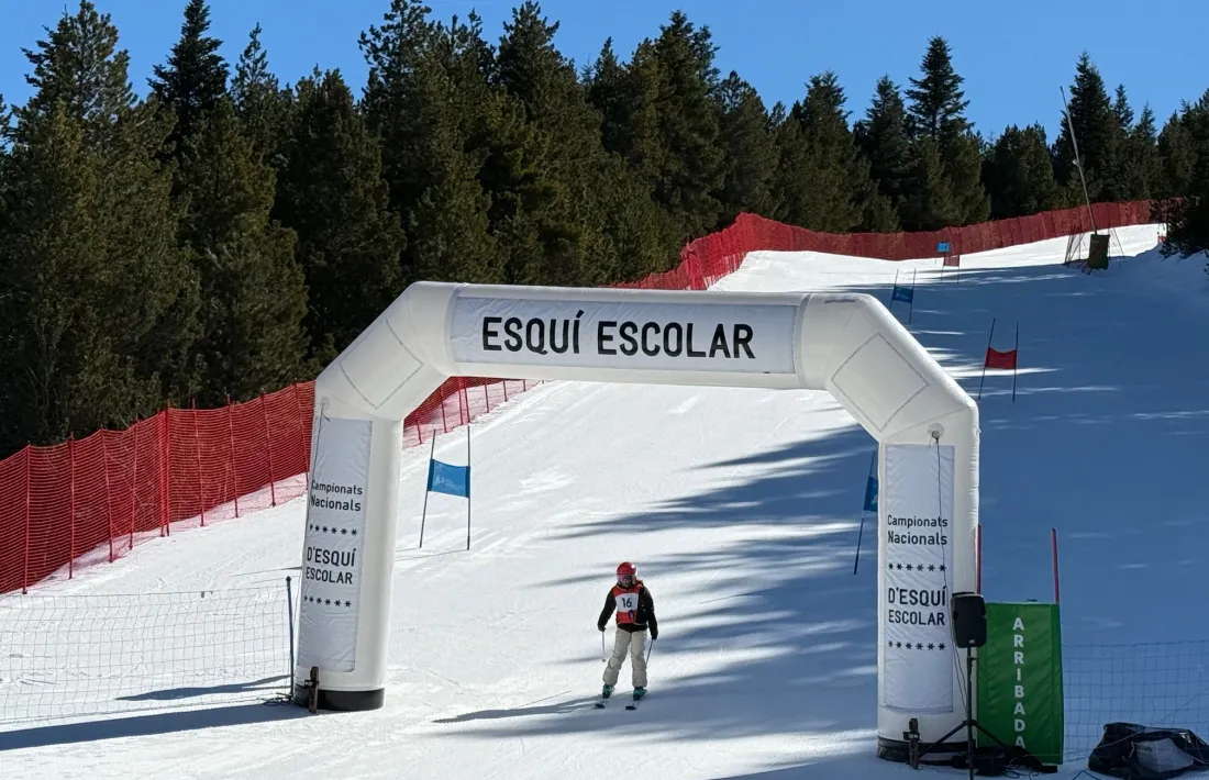 Els campionats d'esquí escolar.