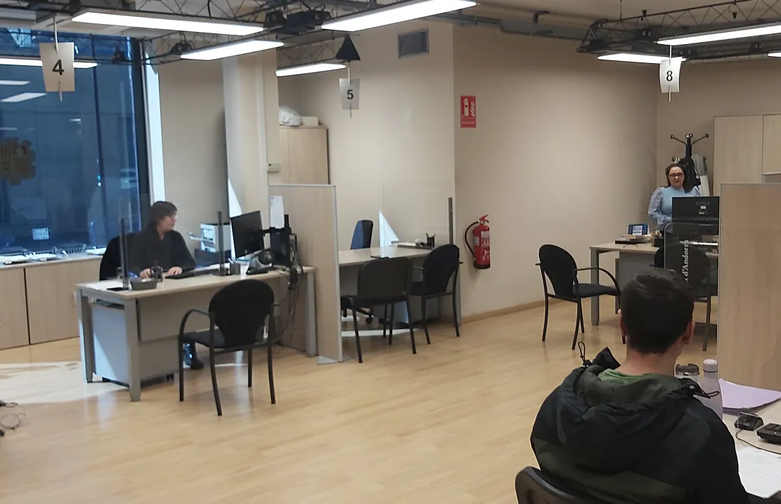 Les oficines de l'agència tributària aquest matí.