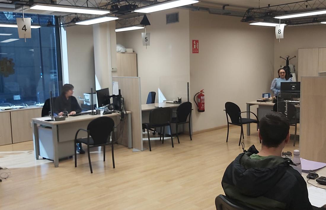 Les oficines de l'agència tributària aquest matí.