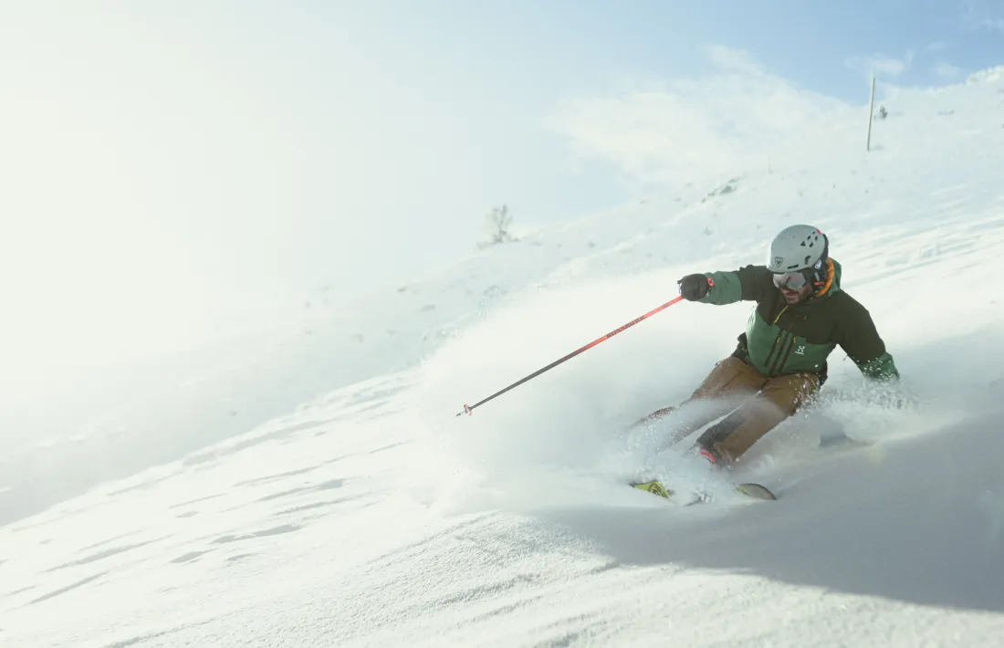 Un esquiador a Grandvalira.