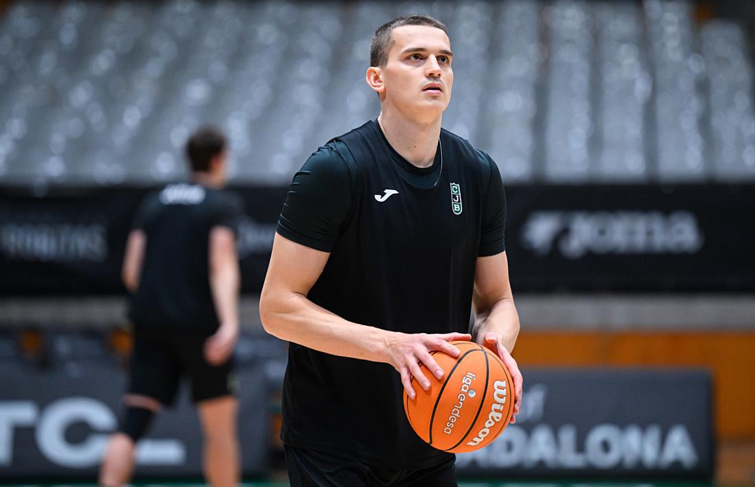 Gražulis, a l’entrenament.