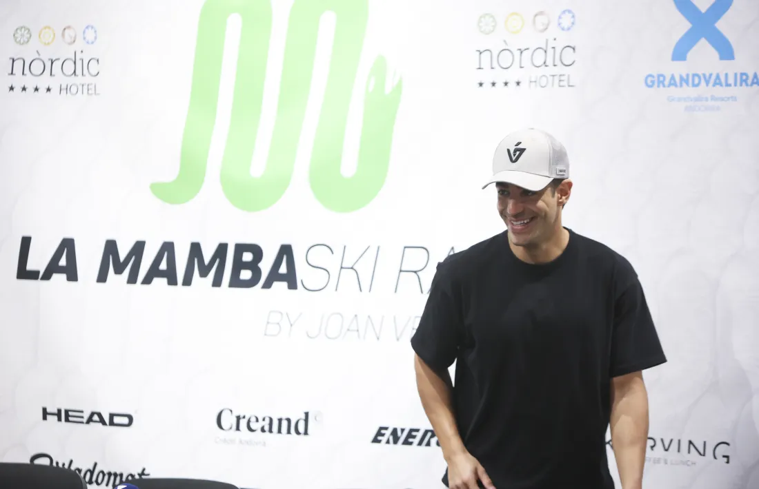 Joan Verdú va presentar ahir la segona edició de 'La Mamba Ski Race by Joan Verdú'.