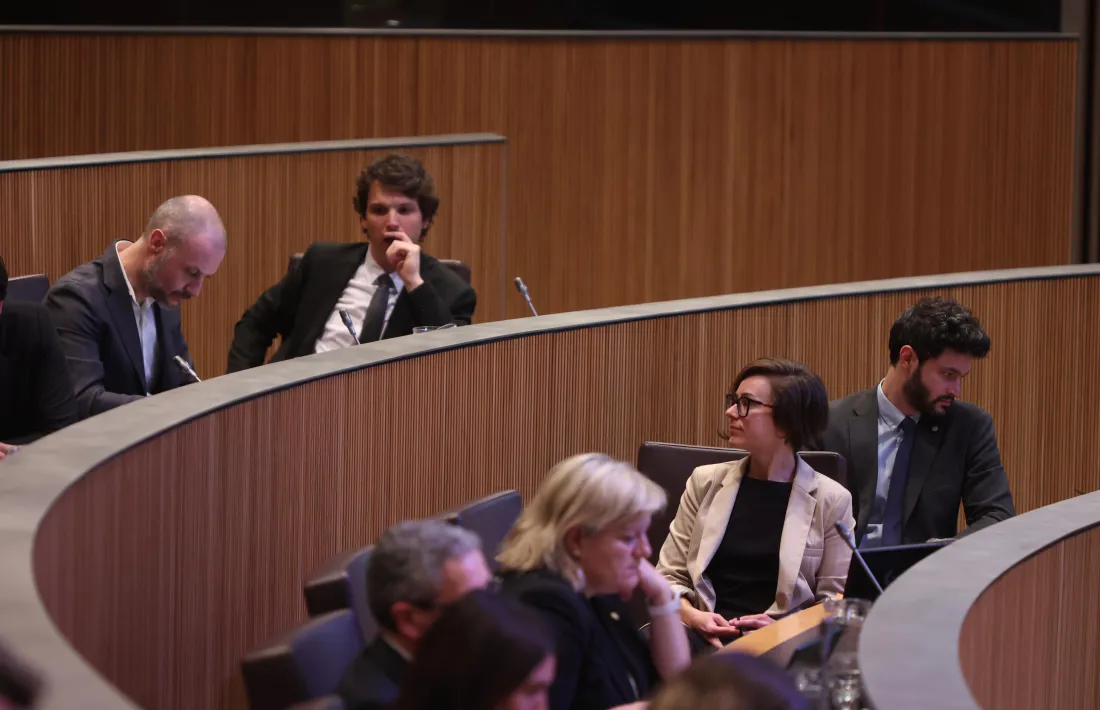 Els parlamentaris de Concòrdia en una sessió al Consell General.