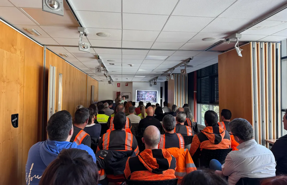 Un moment de la formació que té lloc avui i demà al Palau de Gel.