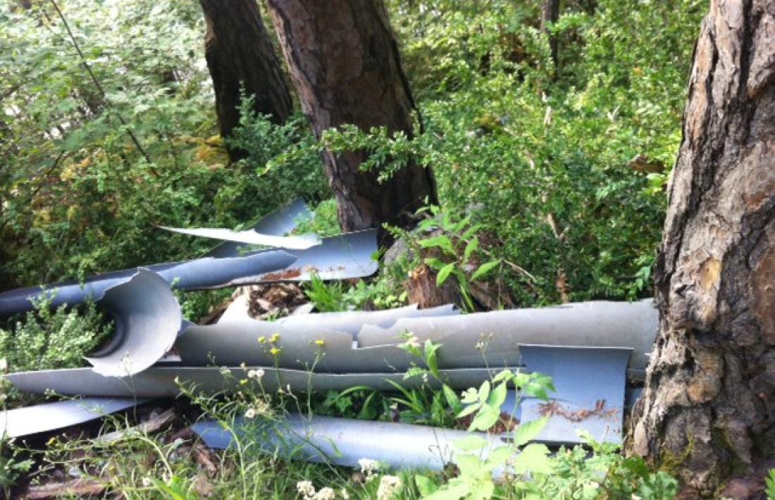 Medi Ambient recorda que les restes de tubs seran retirades en breu pel Comú  