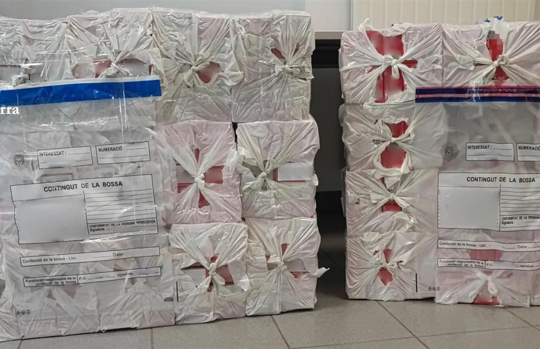 El tabac comissat dissabte al Pas de la Casa.