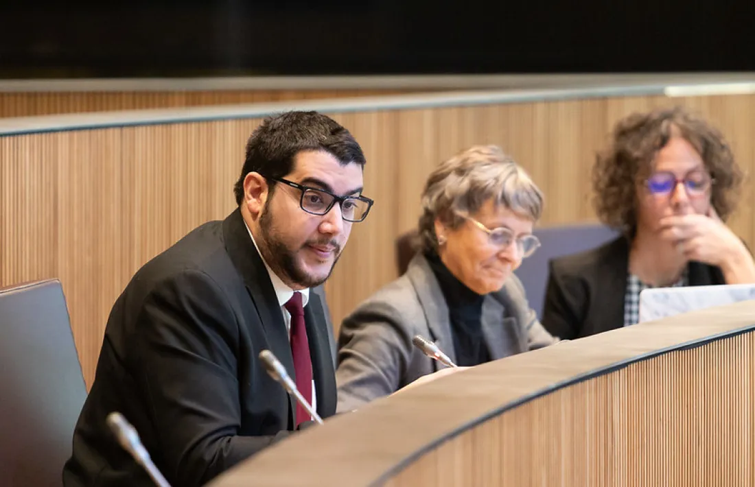 Els consellers generals socialdemòcrates en una sessió parlamentària.