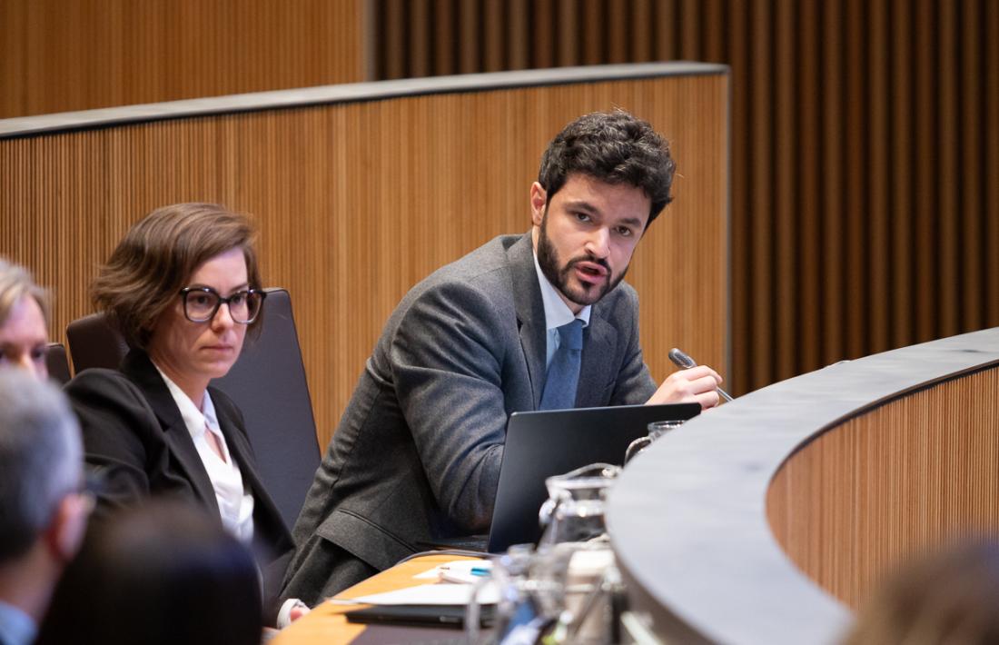 Cerni Escalé en una de les seves intervencions.