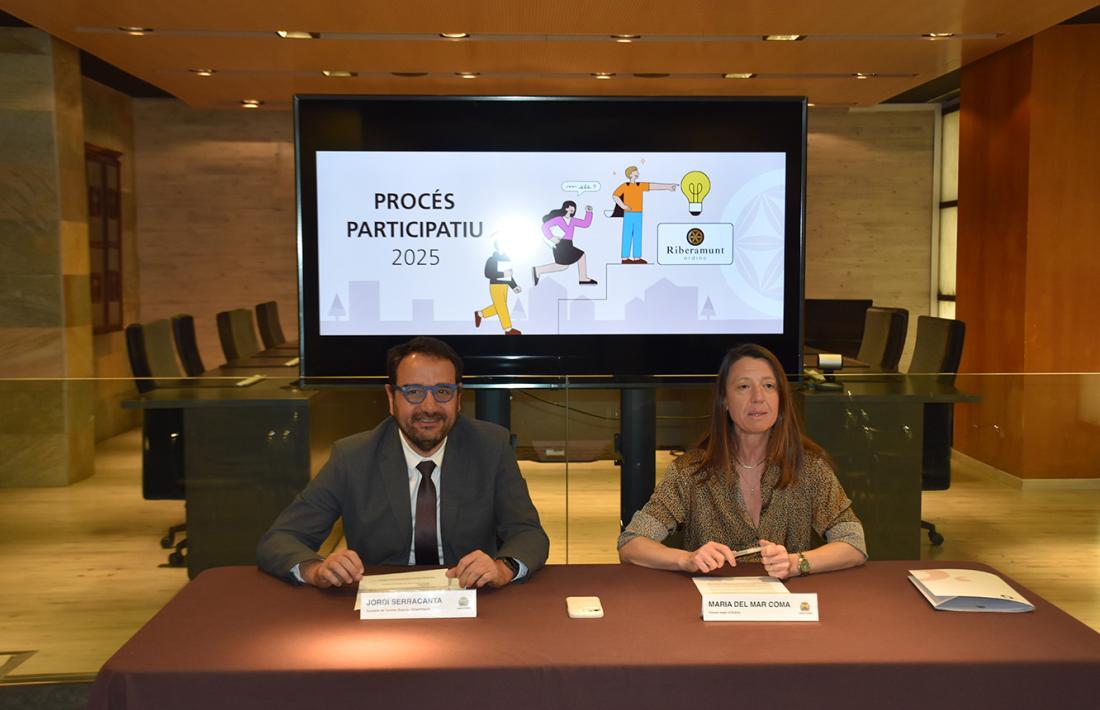 La cònsol major ordinenca, Maria del Mar Coma, i el conseller de Turisme, Esports i Dinamització, Jordi Serracanta, han presentat el procés participatiu.