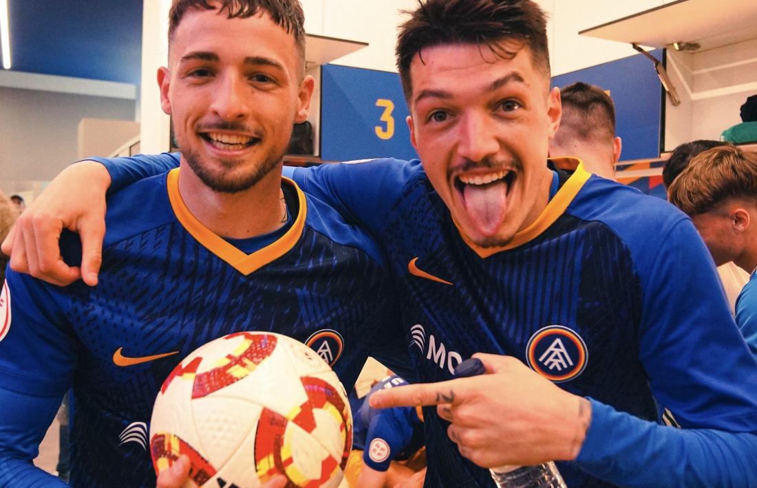 Manu Nieto i ‘Lauti’, una parella golejadora per l’FC Andorra.