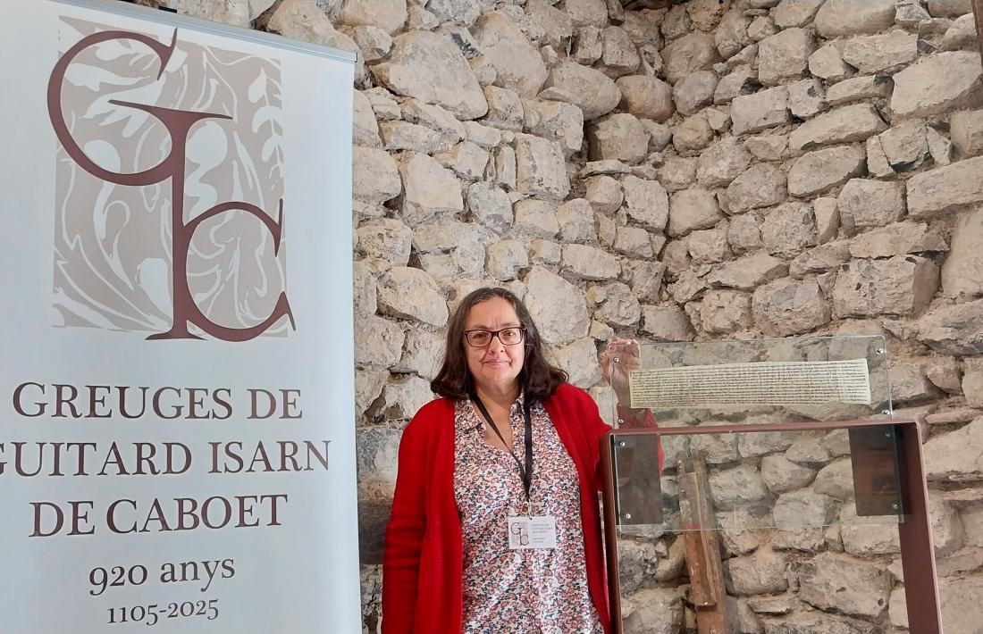 Montse Riu, a Sant Serni de Cabó. 