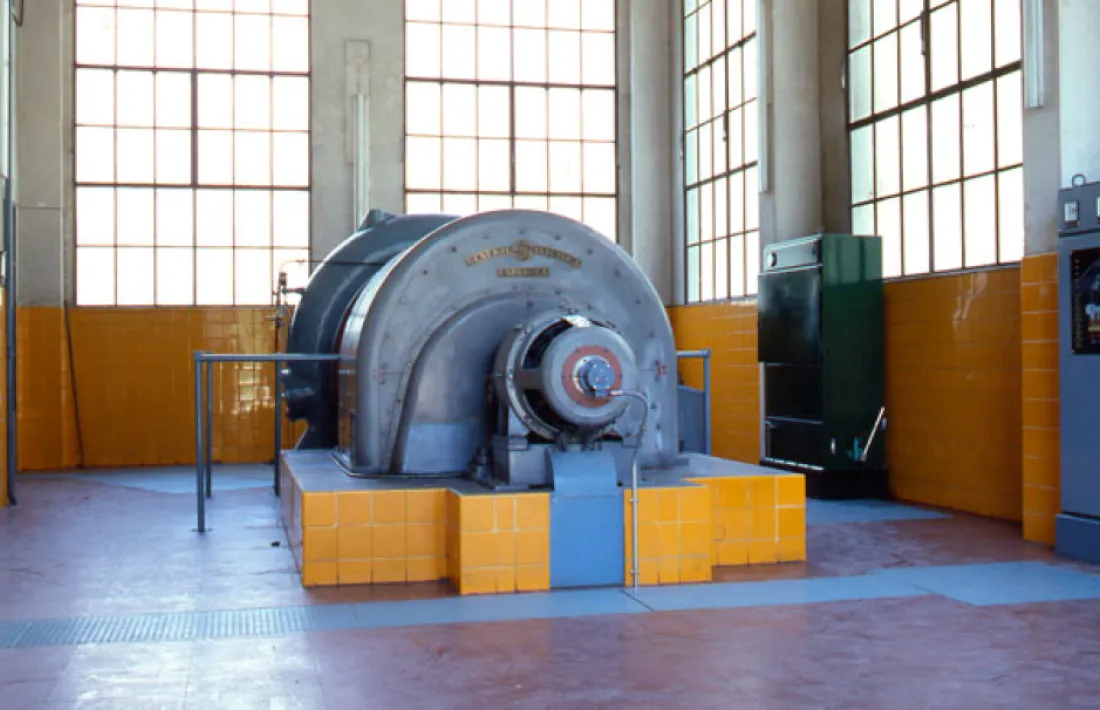  Turbina de la central de Santa Llúcia, que es va inaugurar el 1957.