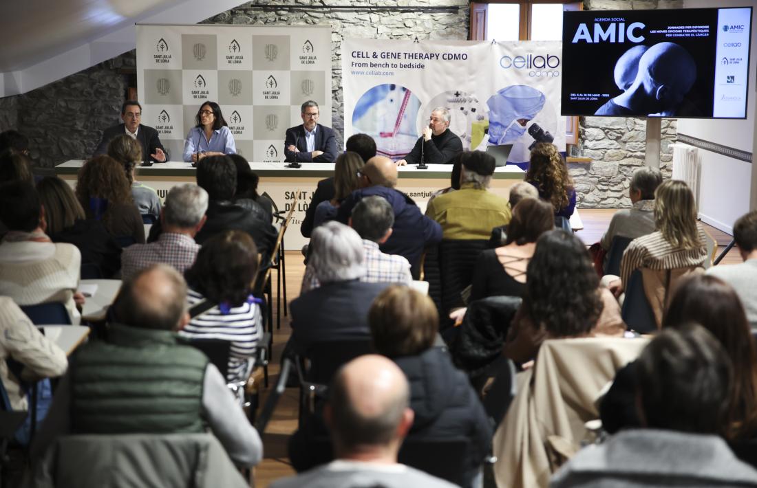 La conferència de microbiòtica va aplegar un públic nombrós ahir a Sant Julià.