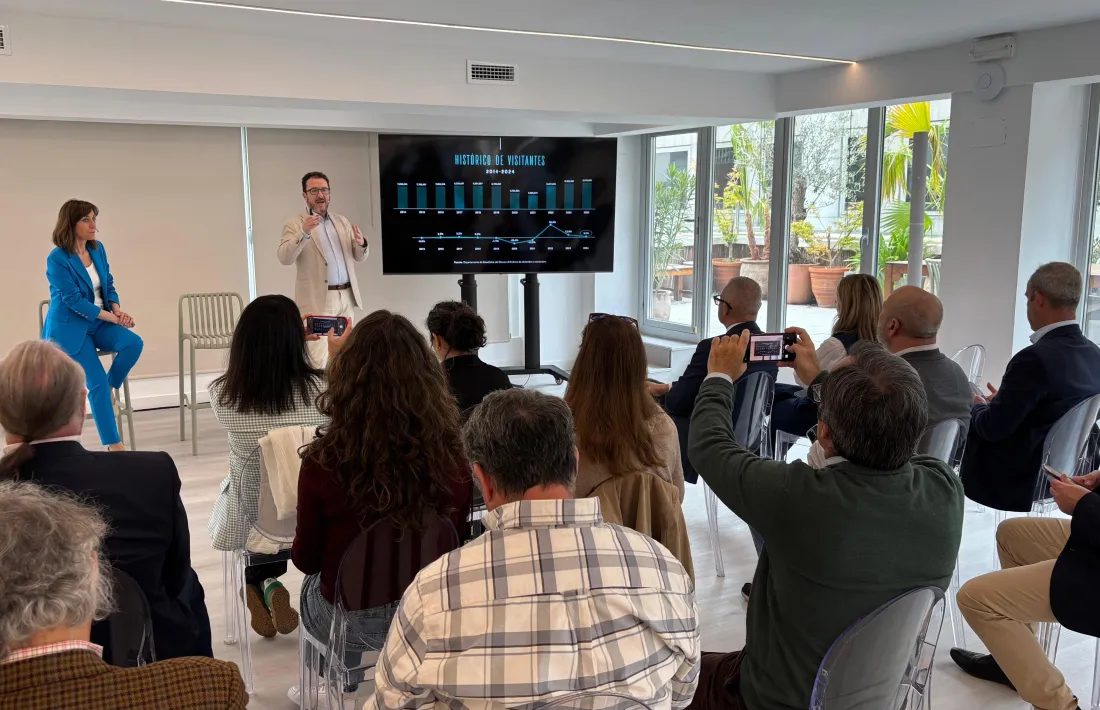 Un moment de la presentació de la campanya d'estiu d'Andorra Turisme a Madrid.