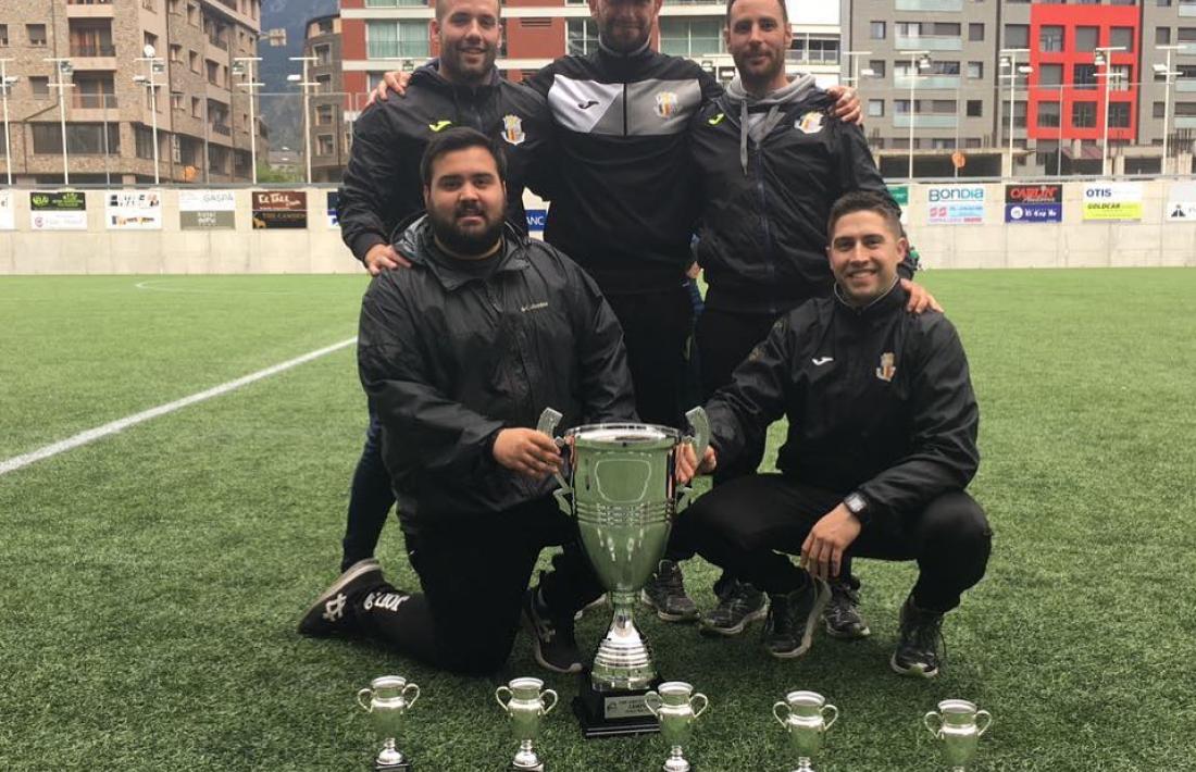 Imbernón va guanyar una col·lecció de títols de l’FC Santa Coloma.