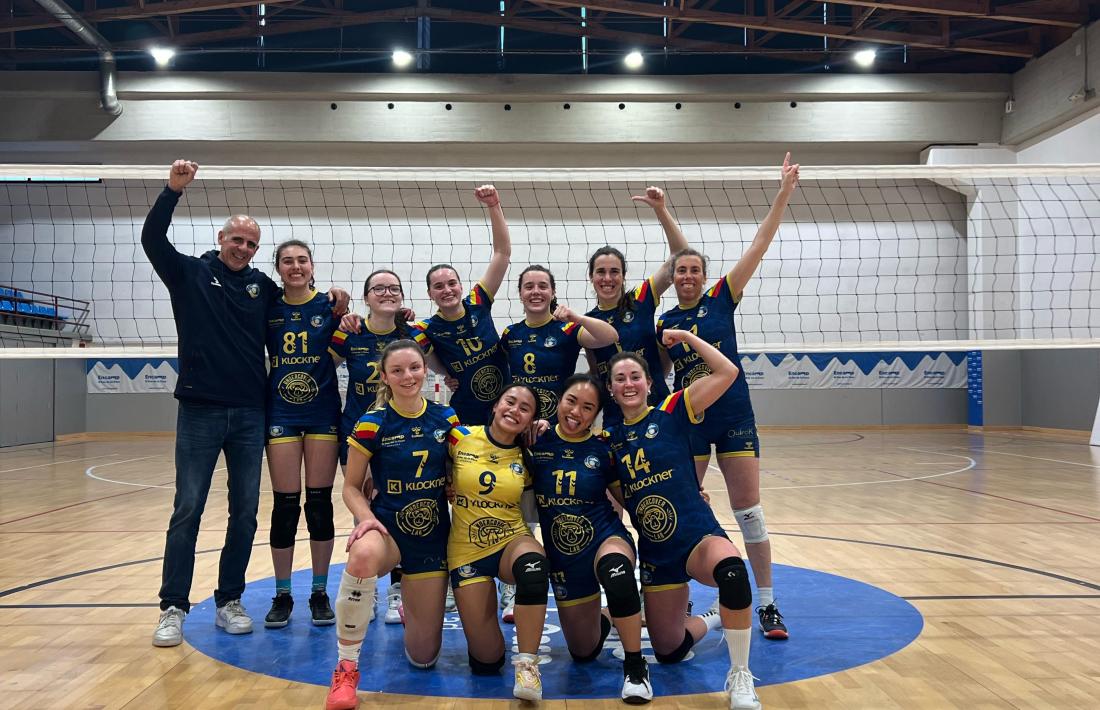 El CV Encamp, de celebració. 