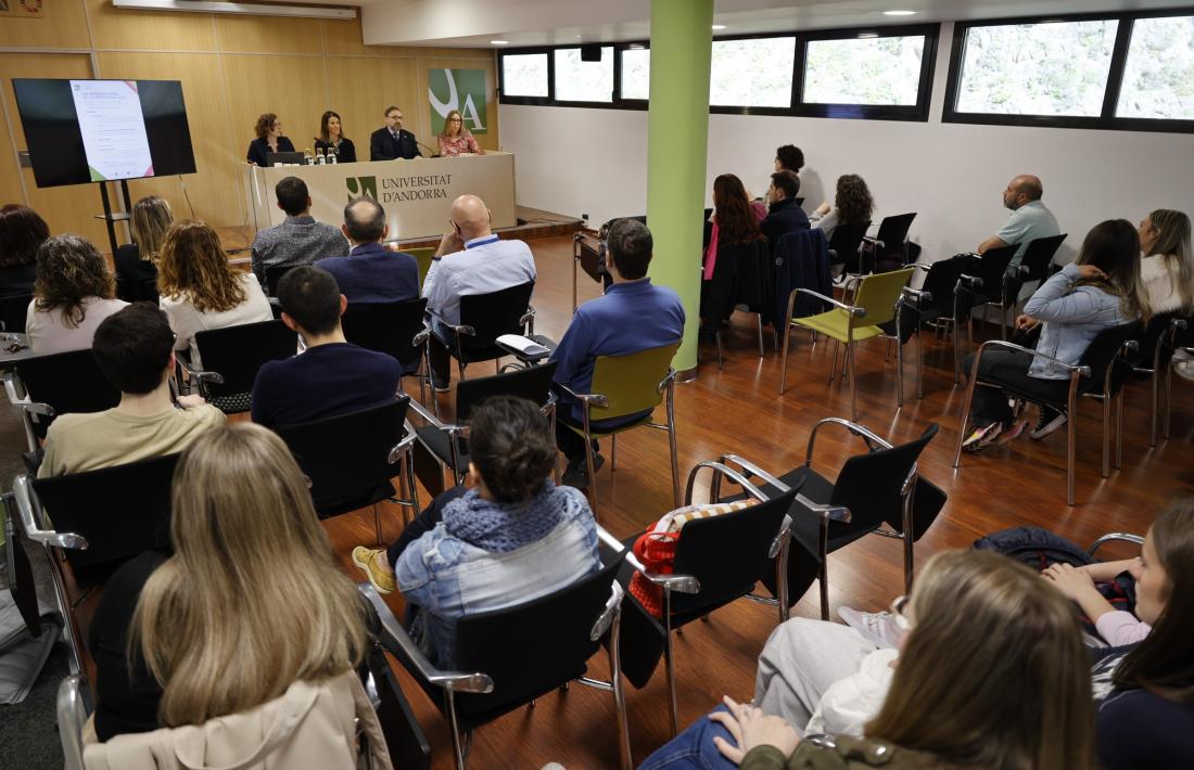 Un moment de la jornada celebrada a la Universitat d'Andorra.