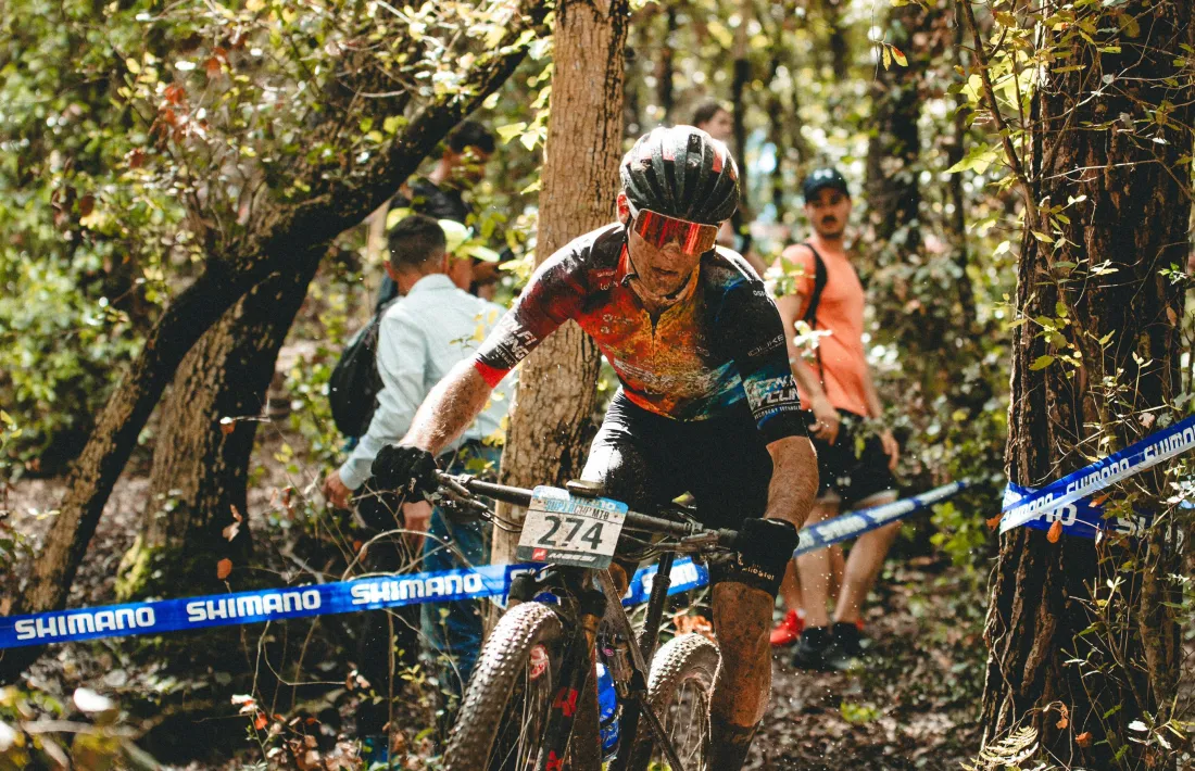 Roger Turné, en acció. 