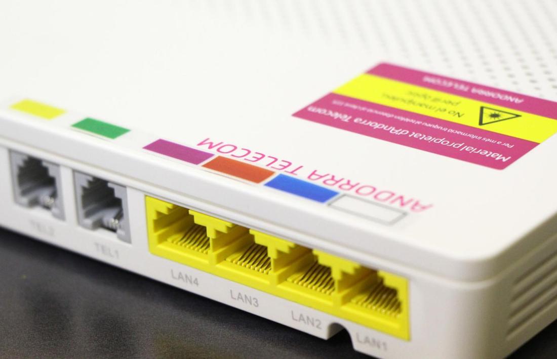 Un router d'Andorra Telecom.