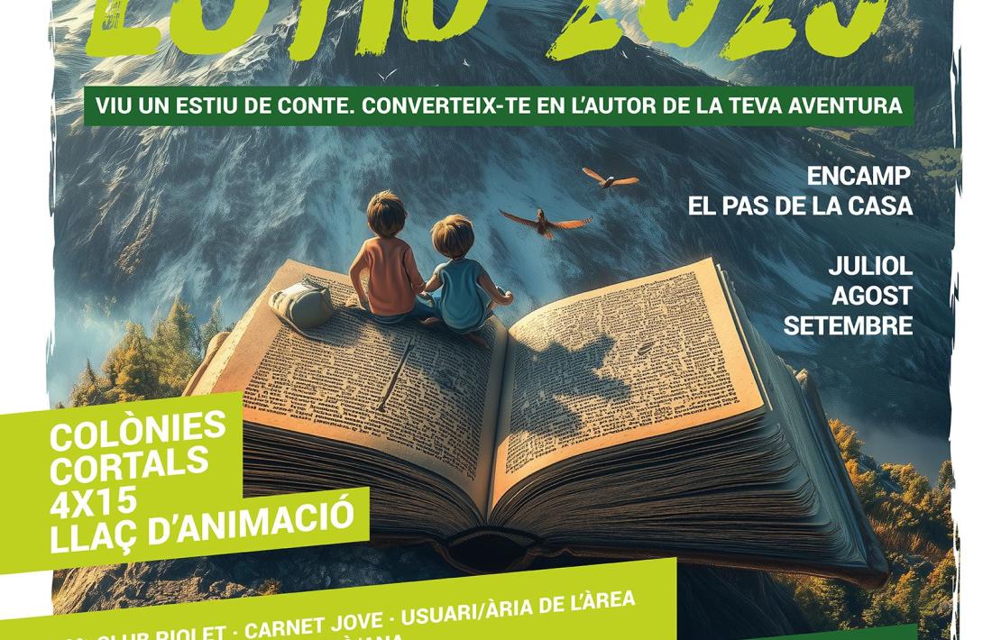 El cartell de les activitats d'estiu a Encamp i el Pas de la Casa.