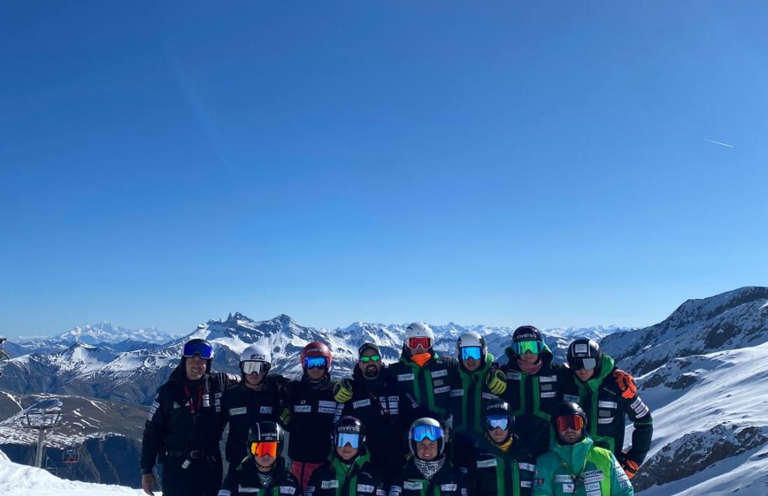 Els EEBE U19, a Les Deux Alpes.