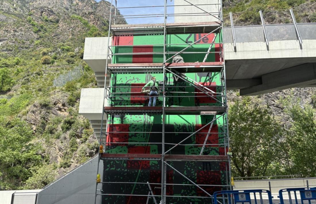 L’obra de  Naiara Galdós, a punt d’estar enllestida.
