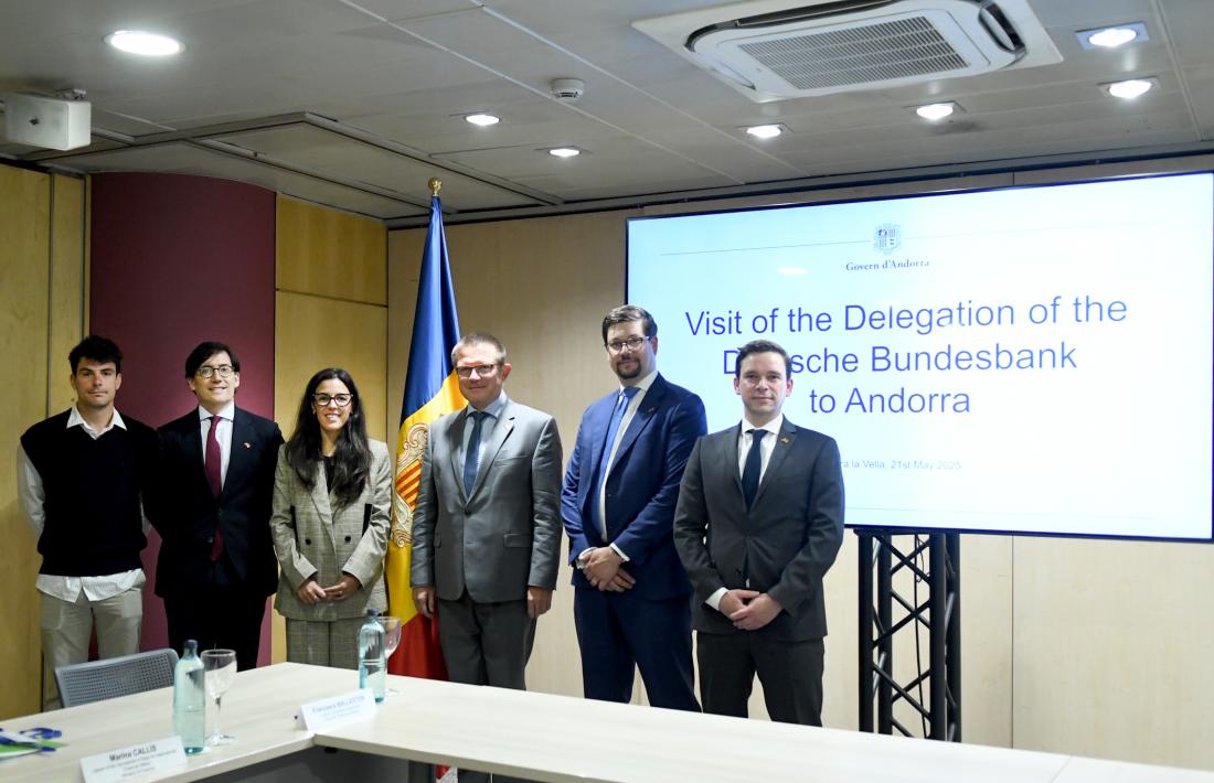 La visita dels representants del Deutsche Bundesbank que ha tingut lloc a Andorra.
