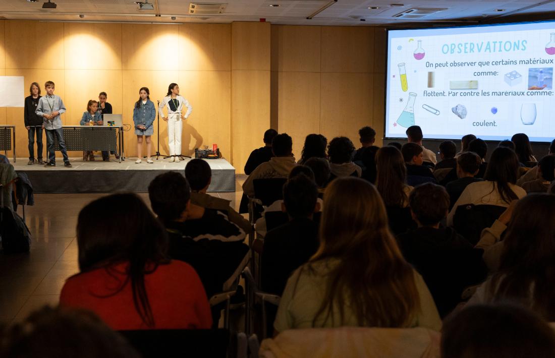 Un moment del vuitè Congrés de ciència de la Universitat dels Infants.