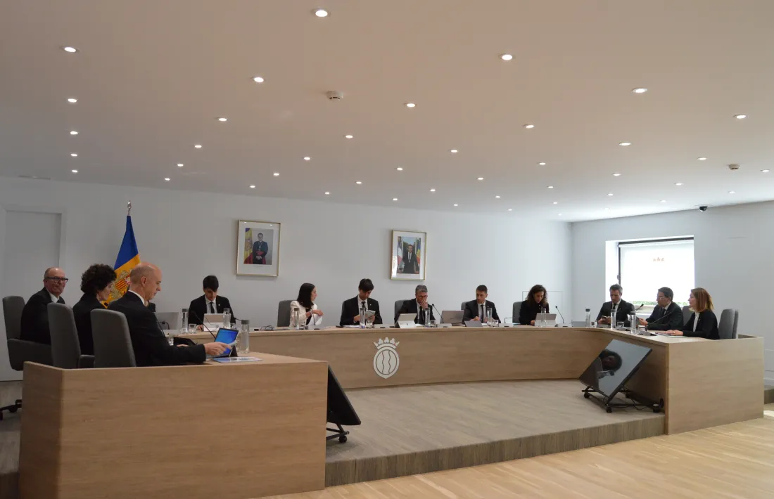 La sessió de Consell de Comú d’Andorra la Vella d’aquesta tarda.