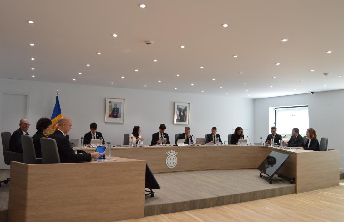 La sessió de Consell de Comú d’Andorra la Vella d’aquesta tarda.