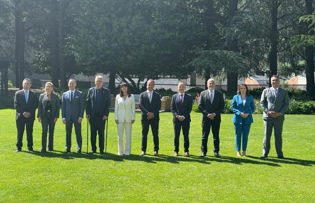 Trobada ministerial d'esports a l'Andorra Park Hotel.