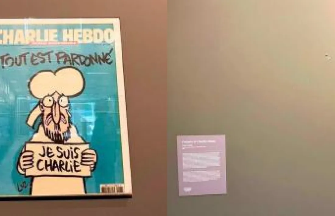 La portada censurada i el buit que va deixar al mur de l’Espai Caldes.