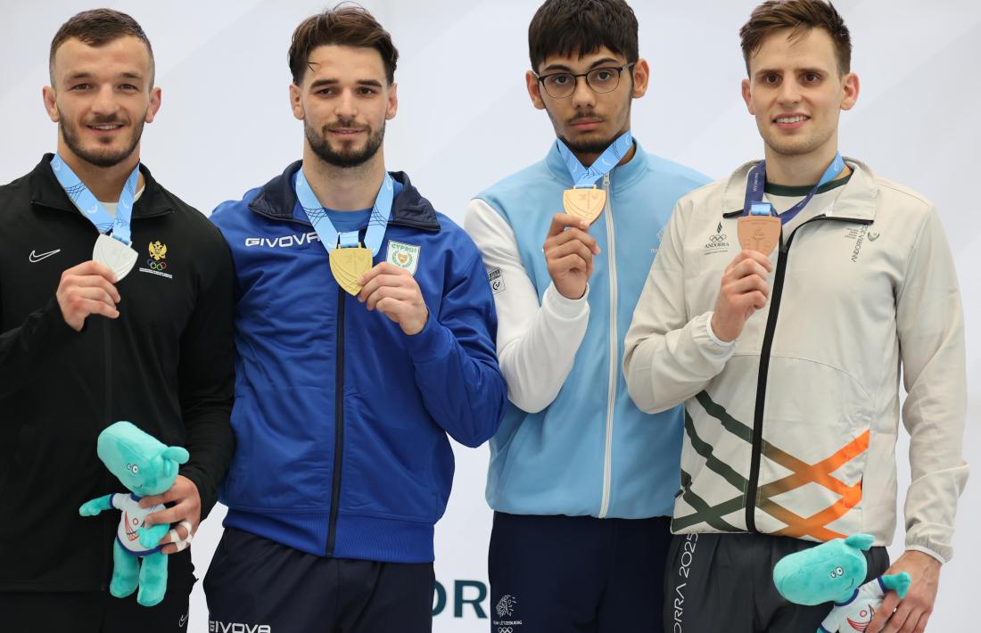 Marc Reig, amb el bronze. 
