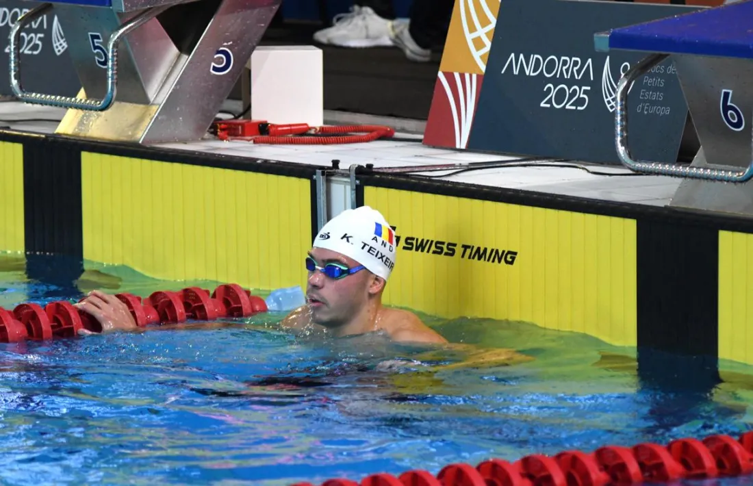 Kevin Teixeira, a la prova dels 800 lliures.