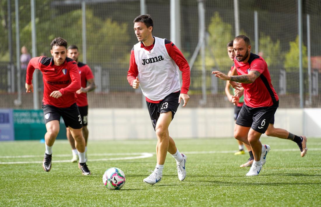 Martí Riverola, entrenant-se amb el seu últim equip, l’Inter Club Escaldes.