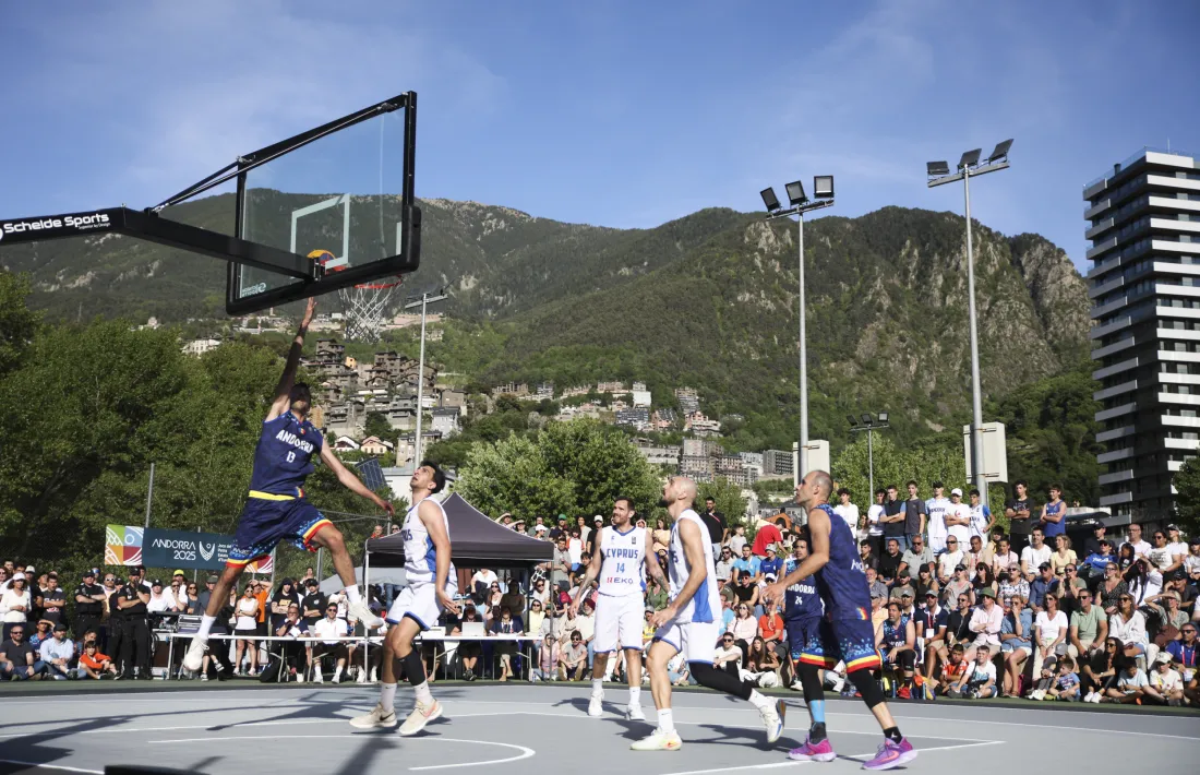 Alexis Bartolomé, un dels jugadors de la selecció de 3x3.