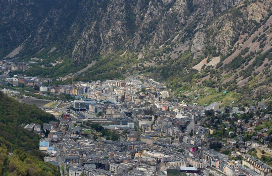 Una imatge aèria de la vall central.