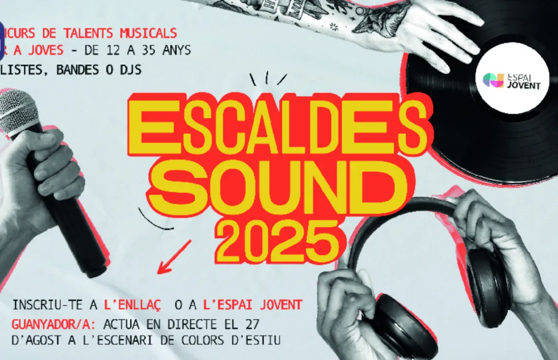 El cartell de l'Escaldes Sound.