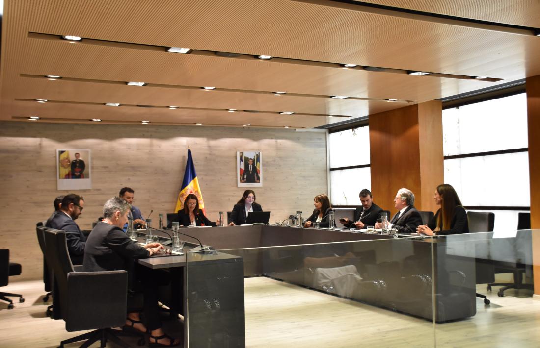 Un moment de la sessió de consell de comú d'Ordino d'aquest dijous.