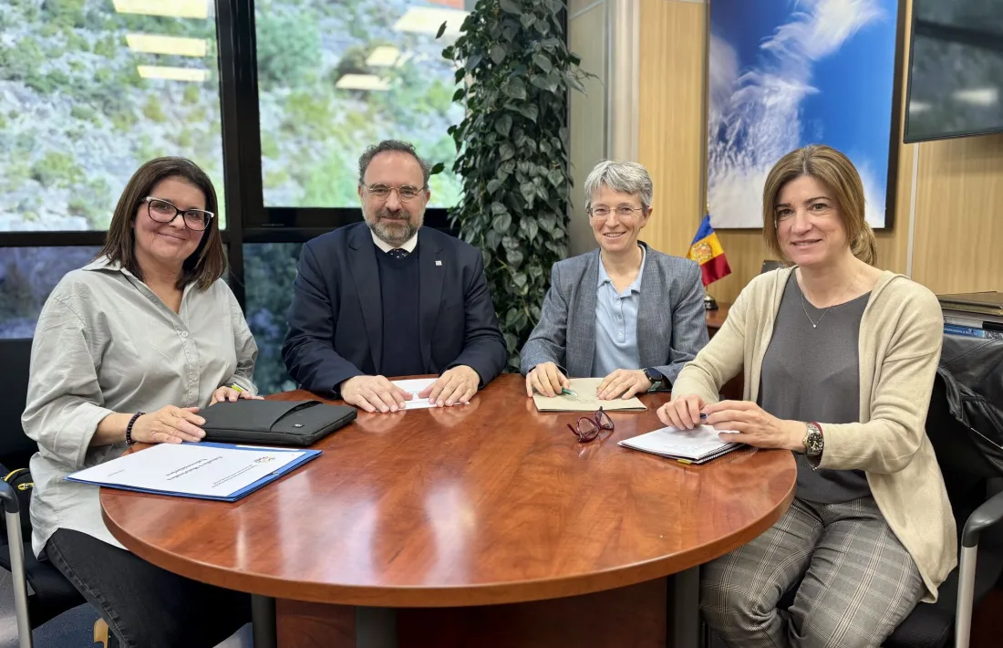 Figueras, Minoves, Sansa i Cadafalch en la reunió celebrada la setmana passada.