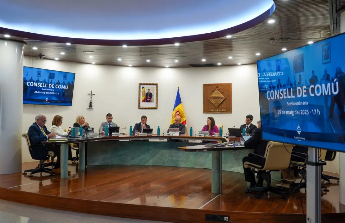 La sessió de consell de comú d’Encamp d’aquesta tarda.