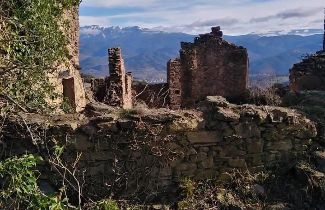 Les restes encara visibles. 