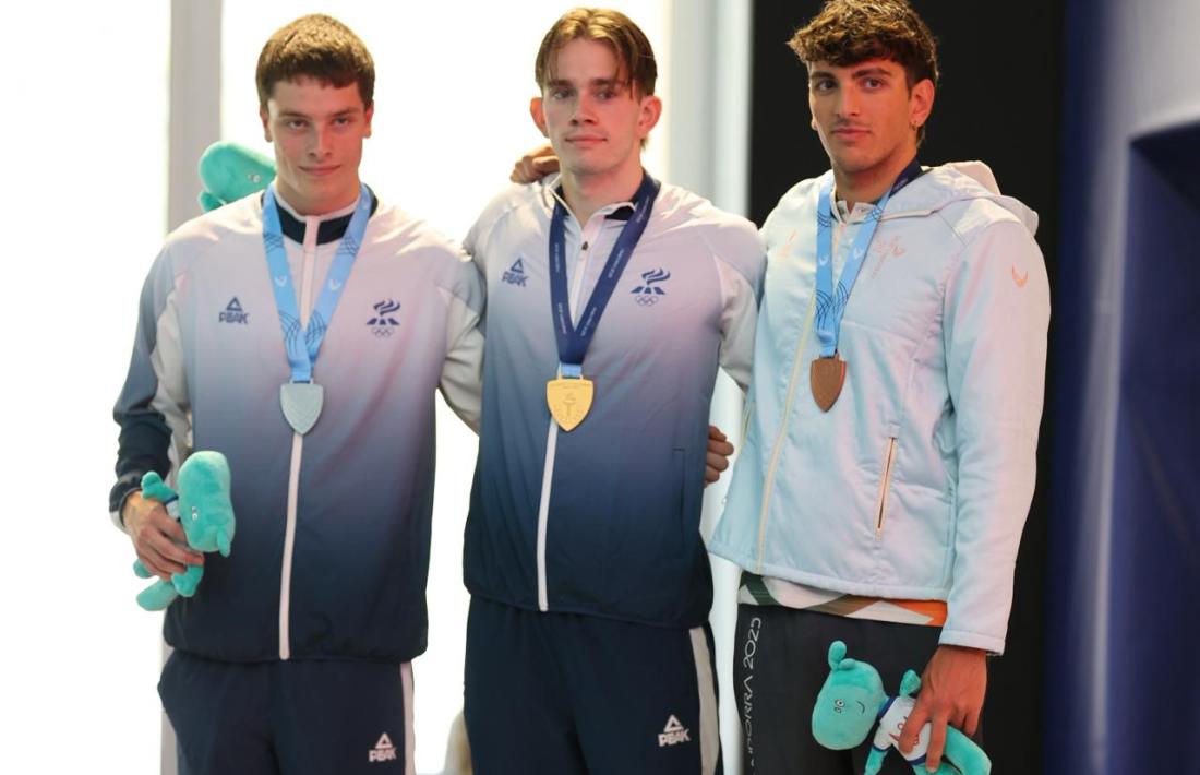 Patrick Pelegrina, amb el seu bronze.
