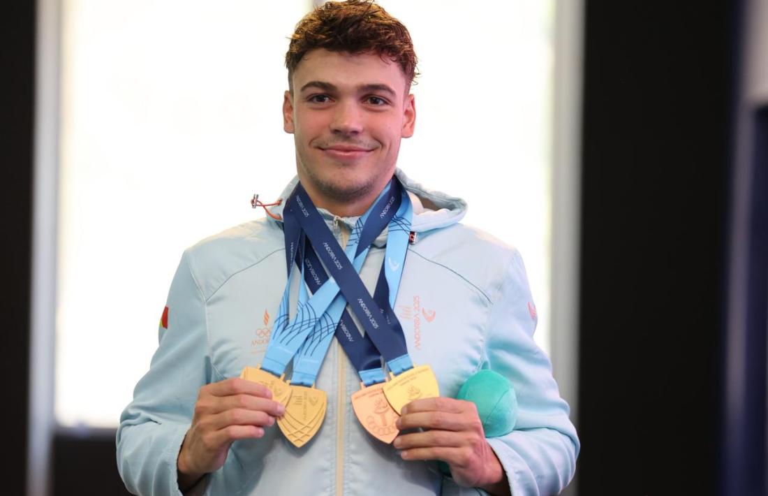 Kevin Teixeira, tres ors i un bronze, bona collita.
