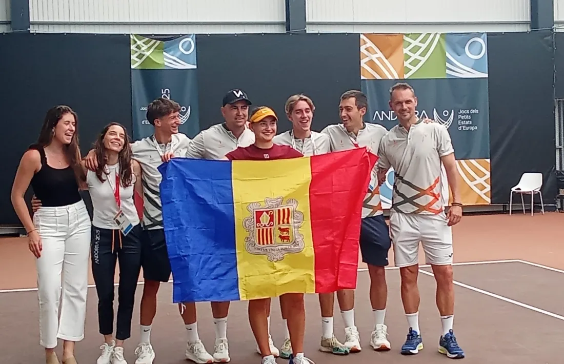 Vicky Jiménez, amb la tricolor.